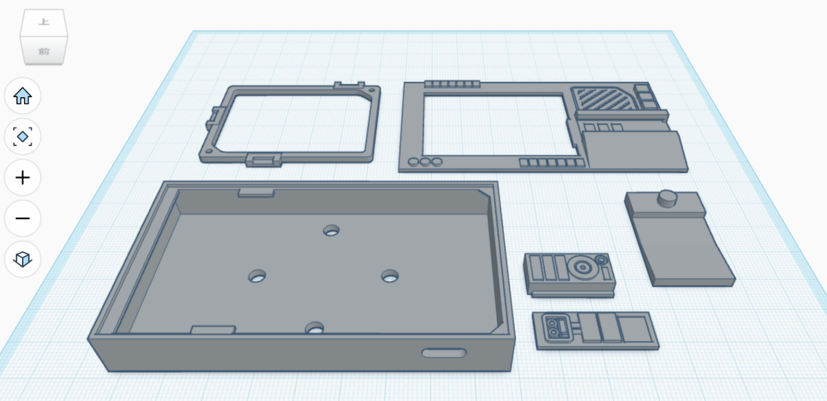 モニターパッドの3Dモデル画面