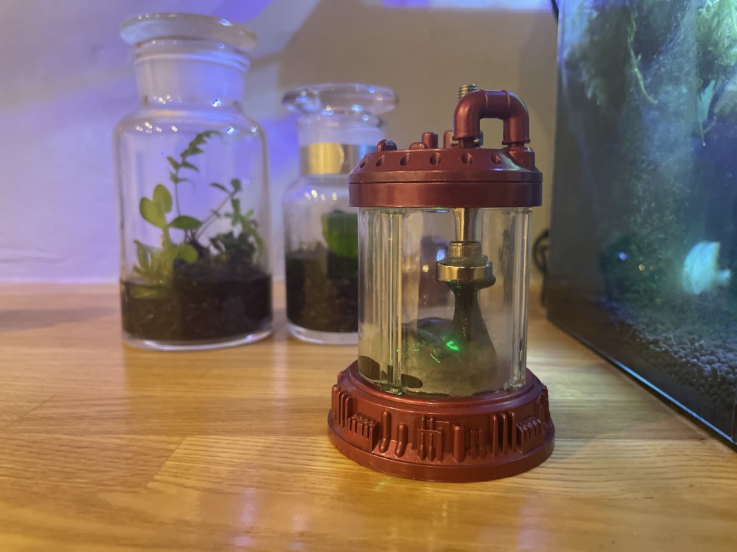 なぞの黒い生物を培養ポッドで見てみる