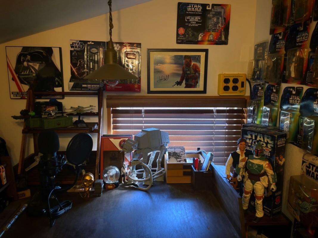 屋根裏にウッドブラインド設置