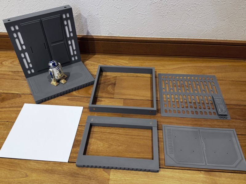 スターウォーズ風フィギュア台座