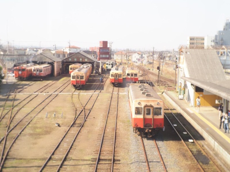 小湊鉄道の車庫