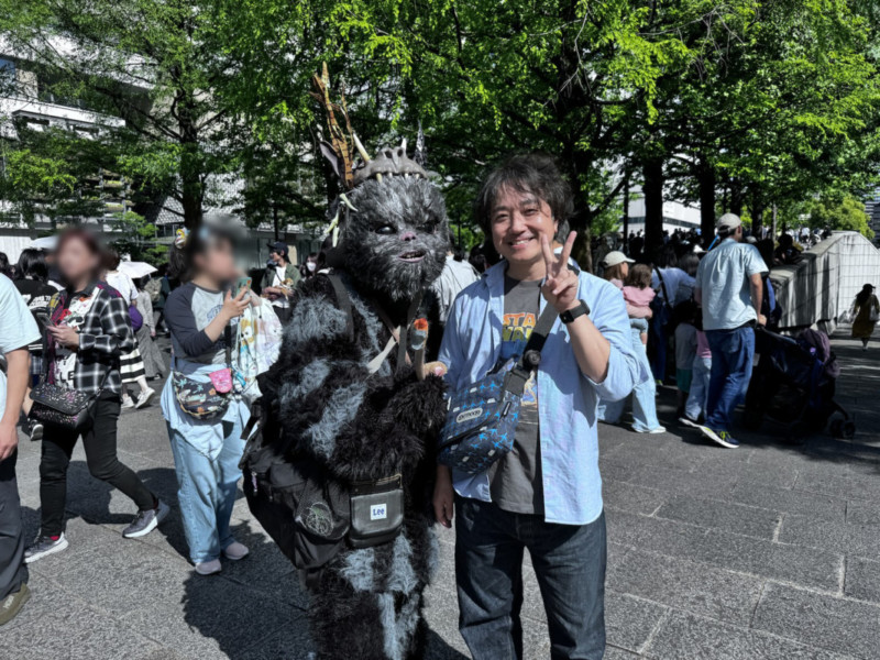 イウォーク族のティーボと撮影