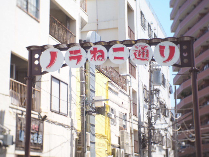 伊勢佐木町商店街から野毛へ向かう途中にあるノラねこ通りのアーチ