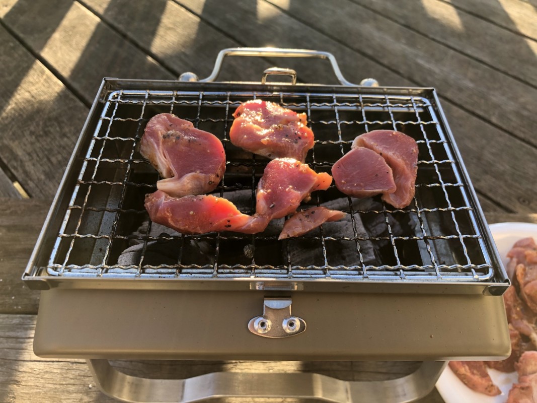 自宅でソロキャンプ