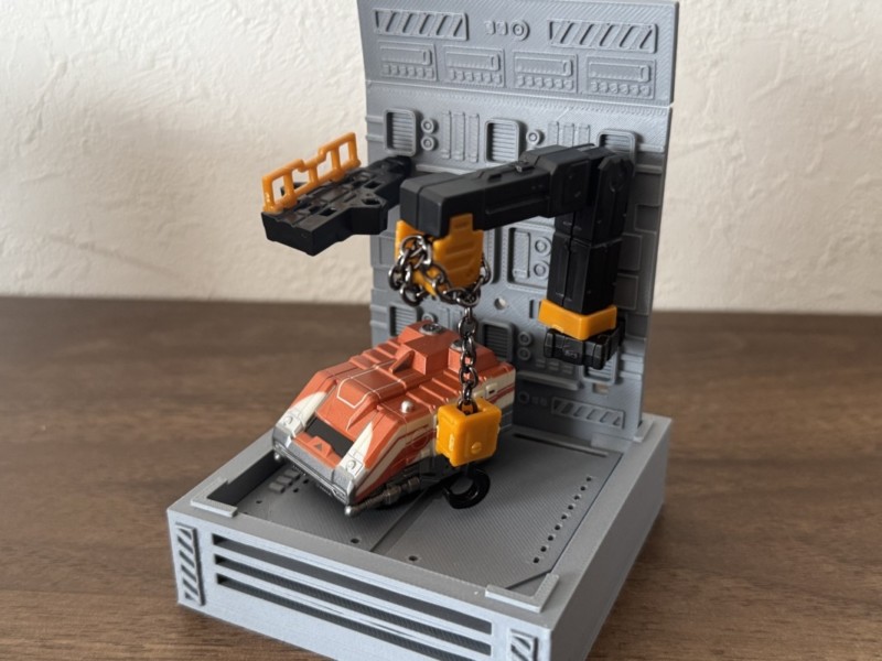 キューブボックスをにディスプレイベースを組み合わせた作例