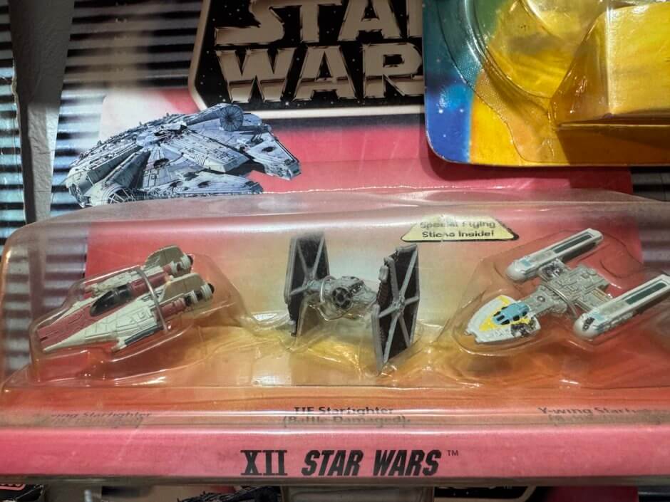 スターウォーズグッズコレクション｜マイクロマシーンズA-WING・タイファイター・Yウィング