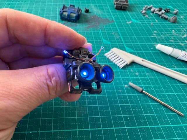 極小プラモデルに電飾してみた