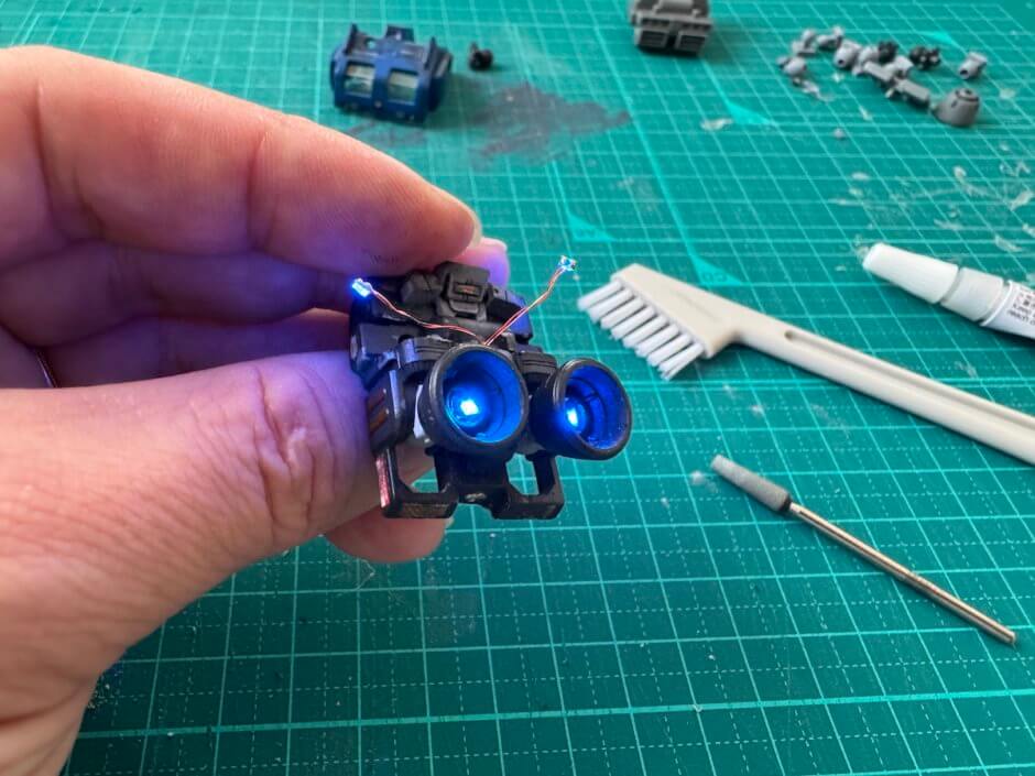 極小プラモデルに電飾してみた