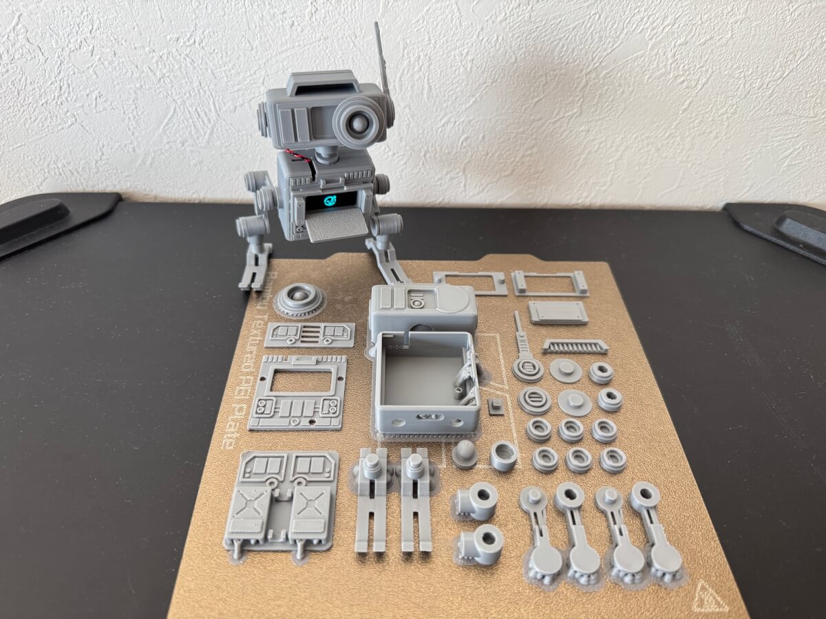 自作フィギュアを出力した状態