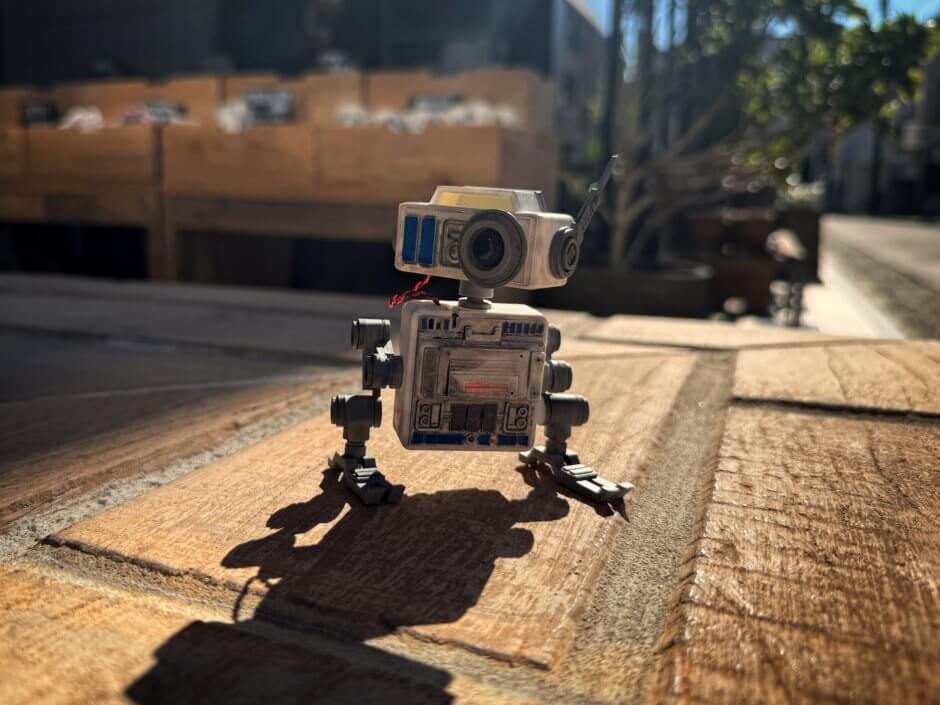 対話型自作ドロイドを外で会話できるようにしている