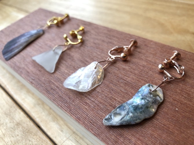 鎌倉の貝でアクセサリー