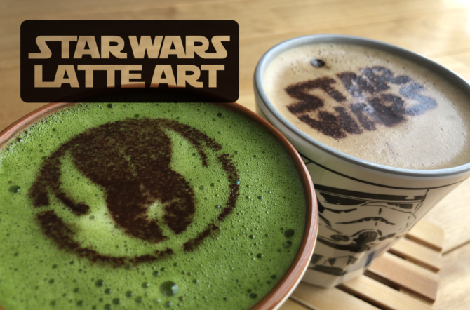 スターウォーズ カフェ ラテアート