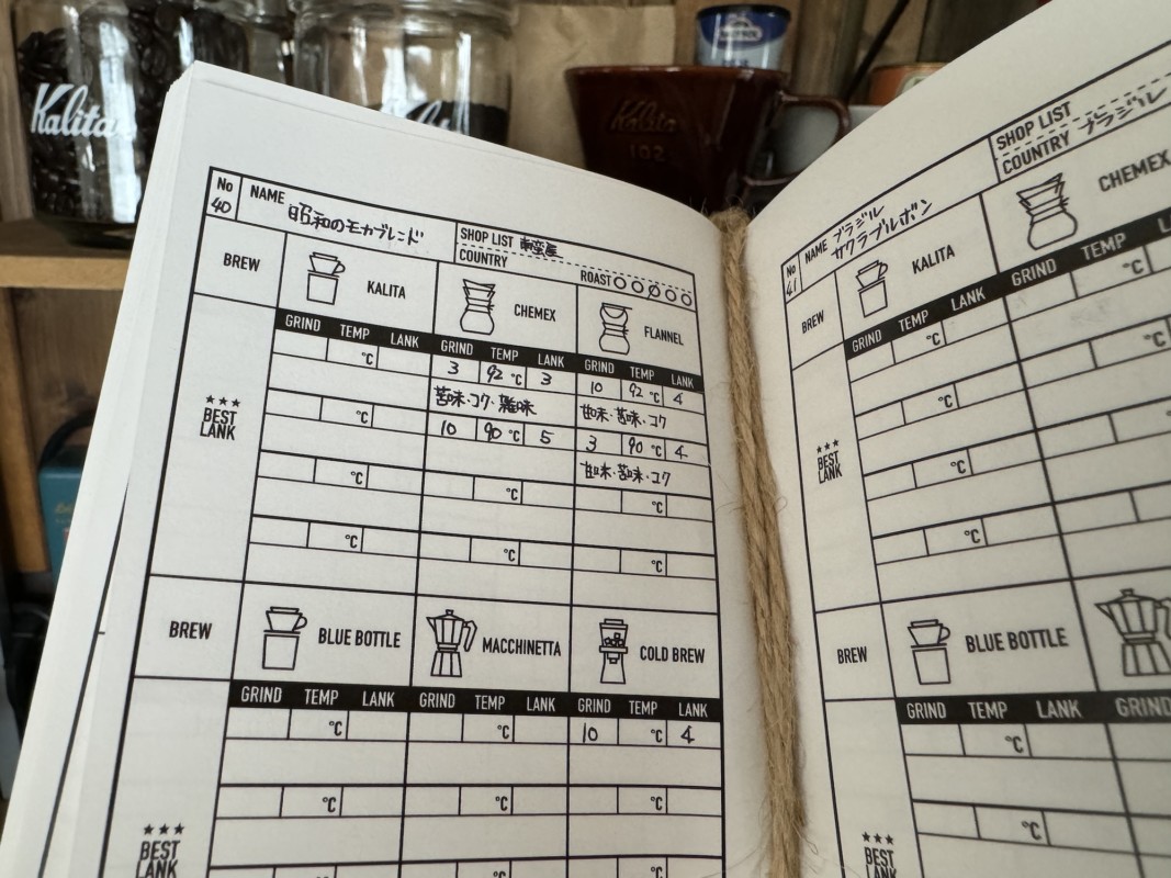 コーヒーノートを自作〜製本