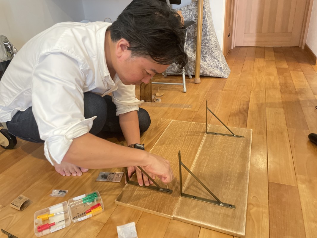 自分でDIY 棚の取り付け
