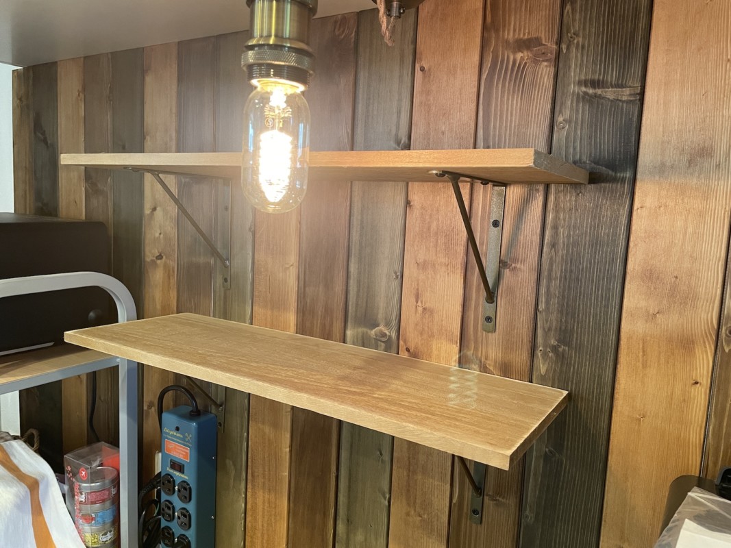 キッチンのDIY 棚の取り付け