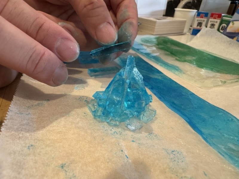 琥珀糖でカイバークリスタル・シスクリスタルを作る