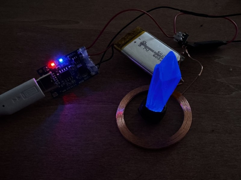 充電しながらLEDの点灯チェック