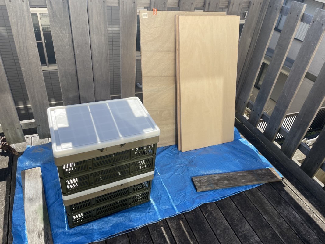 移動式コンテナワゴン自作