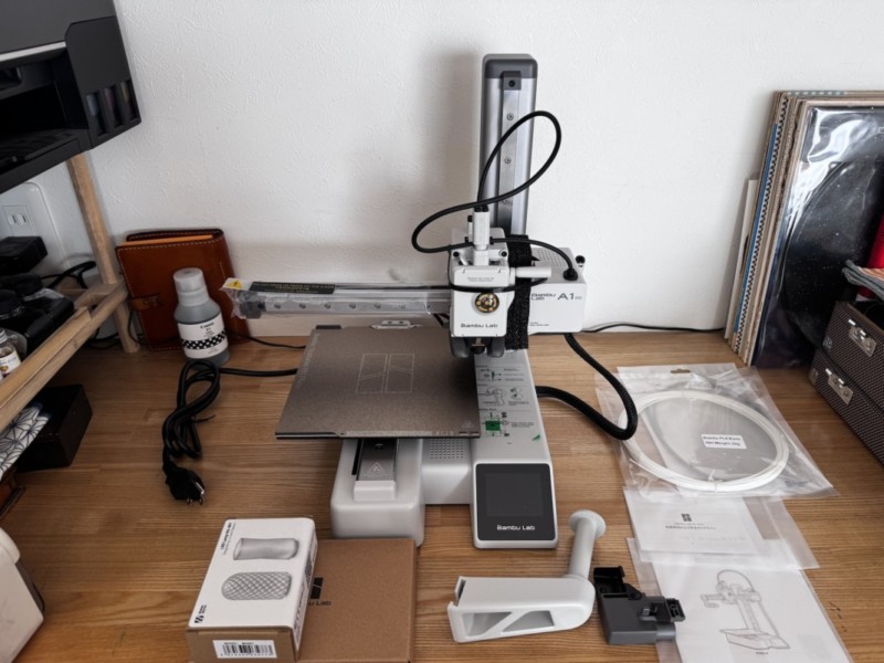3Dプリンター Bambu lab A1 mini開封後