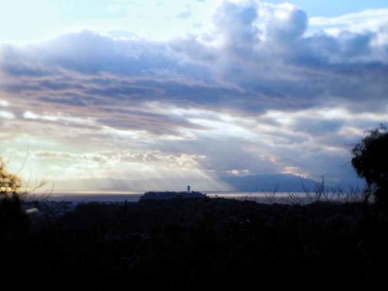 鎌倉山から見た江ノ島