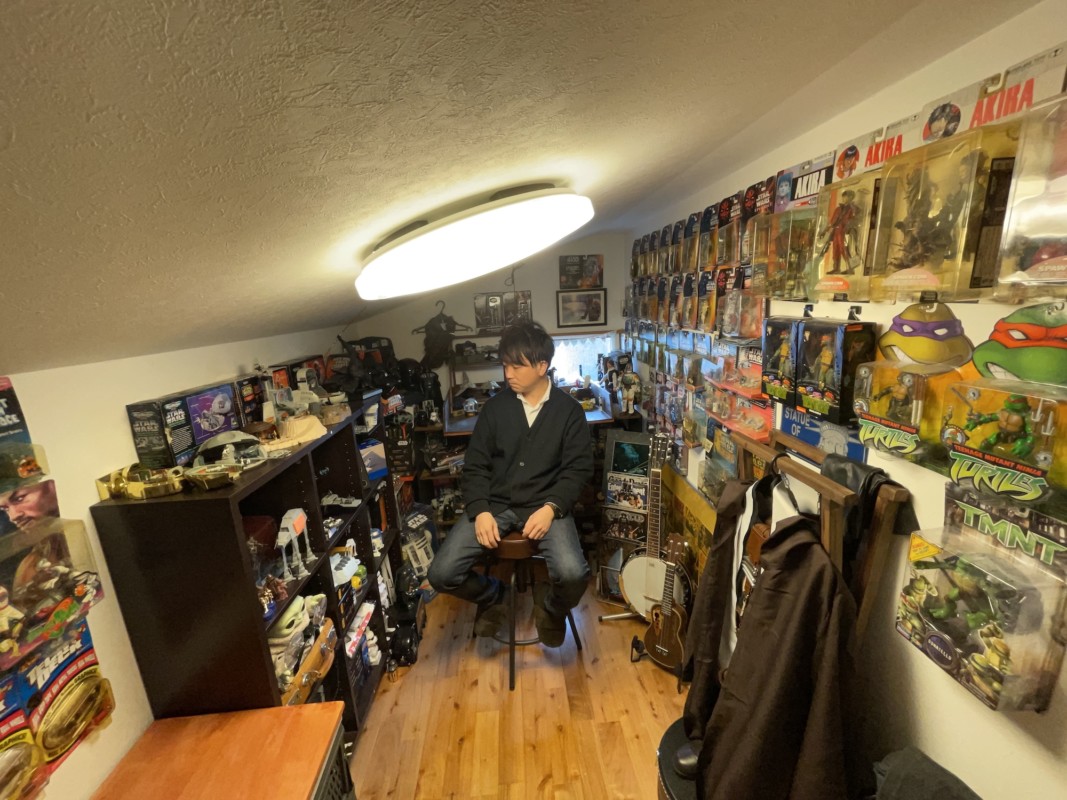 屋根裏の照明器具