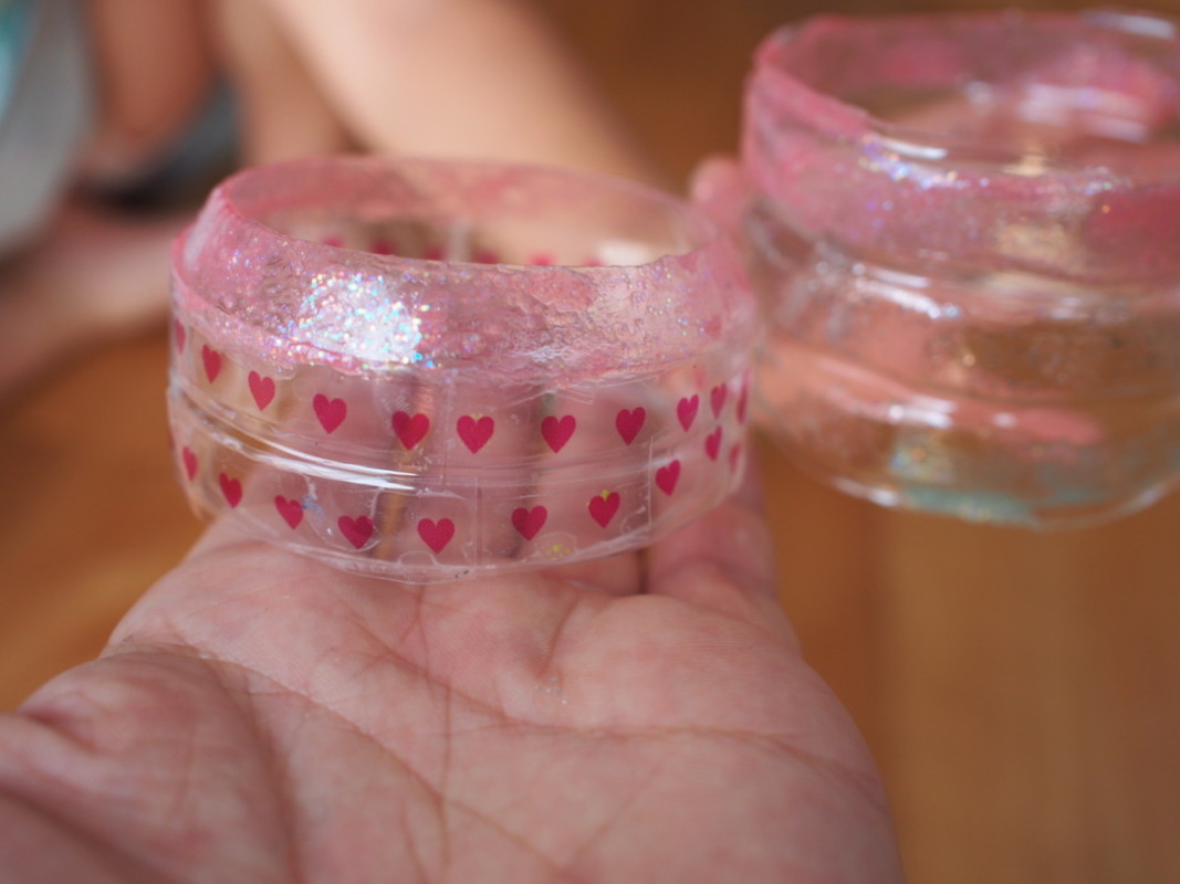 ペットボトルでバングル工作