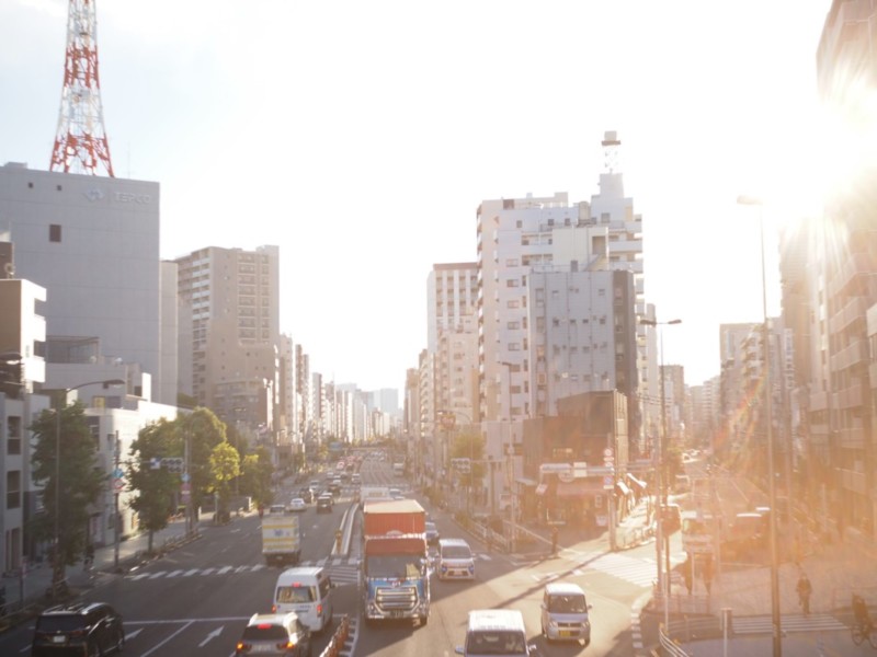 三ノ輪交差点 上野・浅草行きの道路
