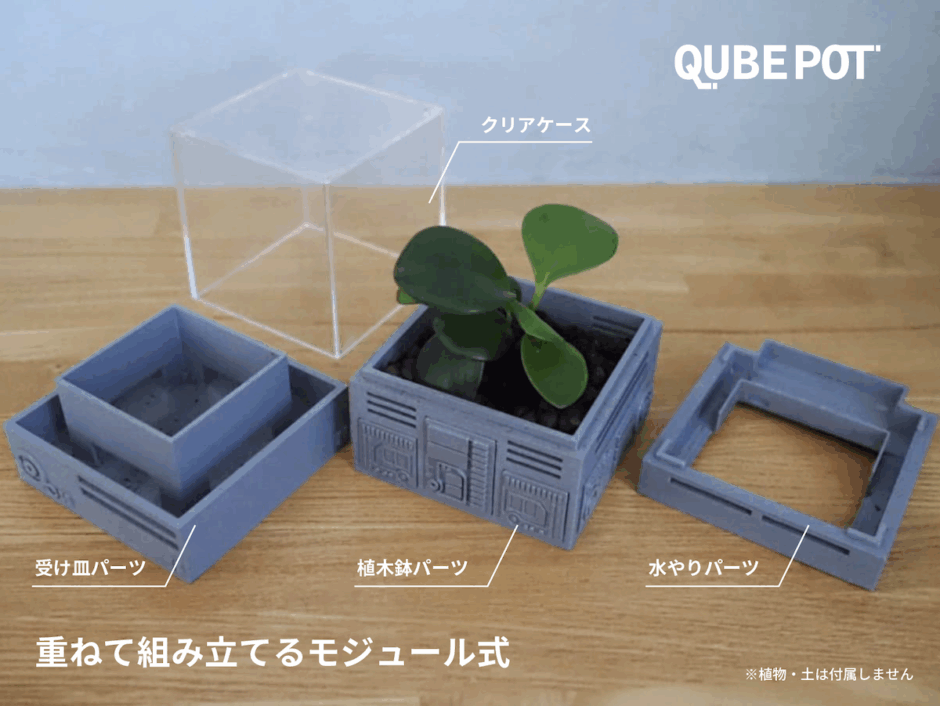 キューブ型SFプランターのセット内容