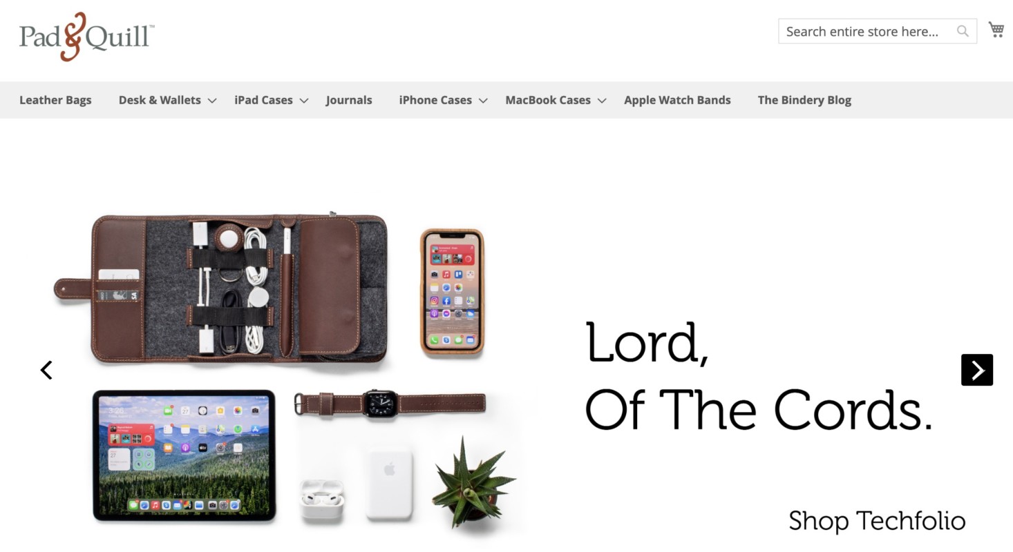 Pad&Quill Webサイト